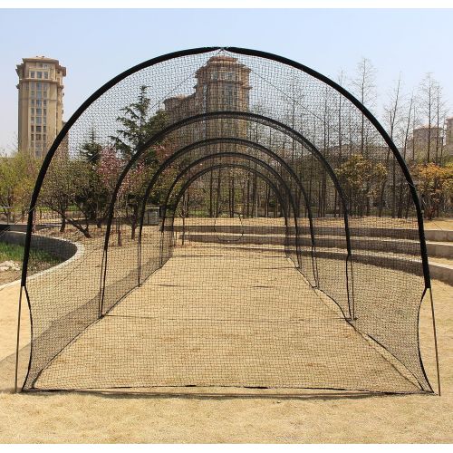  Kapler Baseball Batting Cage,Batting Cage with Wheels Rolling, Backyard Training Net for Baseball Softball,Portable Baseball & Softball Hitting Cage Equipment with Steel Frame 16 (