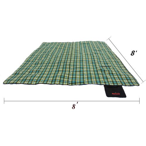  Kapler Waterproof Picnic Blanket for Tent，Outdoor Tent Rug Camping Beach Blanket, Portable/Foldable Picnic Rug for Camping/Trip/Sand Beach. ( 5 Sizes Options)