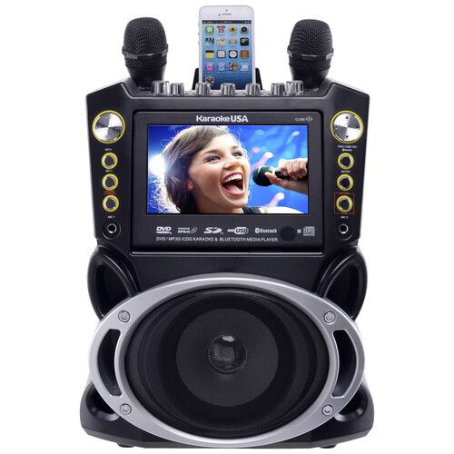  Karaoke USA GF844 Multimedia Karaoke Machine with Bluetooth and MP3/CD+G