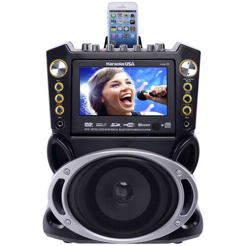  Karaoke USA GF844 Multimedia Karaoke Machine with Bluetooth and MP3/CD+G