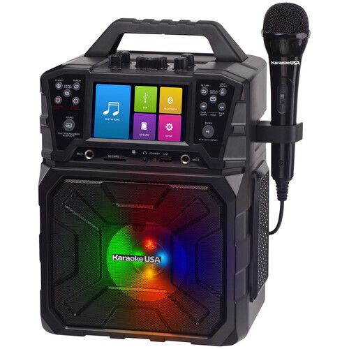  Karaoke USA SD520 Portable Karaoke and PA System with Touchscreen