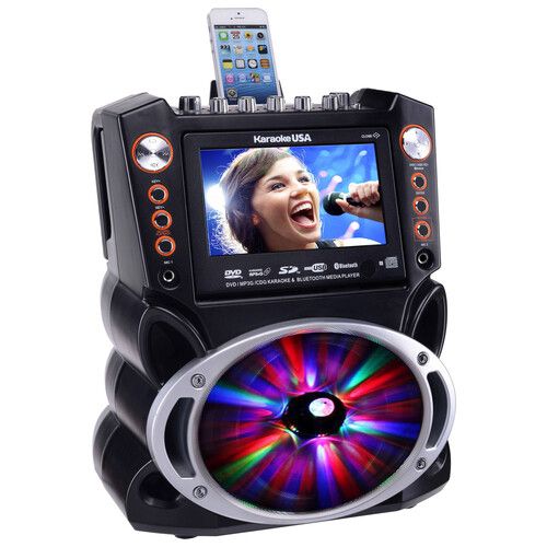  Karaoke USA GF846 Multimedia Karaoke Machine with Bluetooth and MP3/CD+G