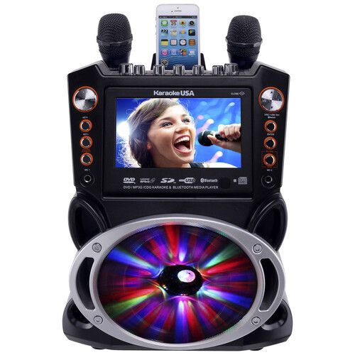  Karaoke USA GF846 Multimedia Karaoke Machine with Bluetooth and MP3/CD+G
