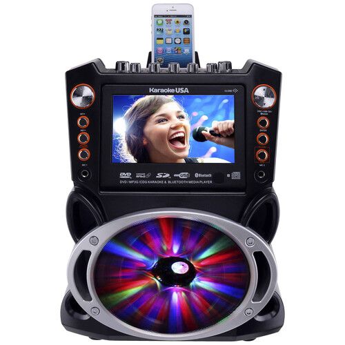  Karaoke USA GF846 Multimedia Karaoke Machine with Bluetooth and MP3/CD+G