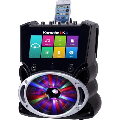  [아마존베스트]Karaoke USA Complete Wi-Fi Bluetooth Karaoke Machine with 9-Inch Touch Screen (WK849)