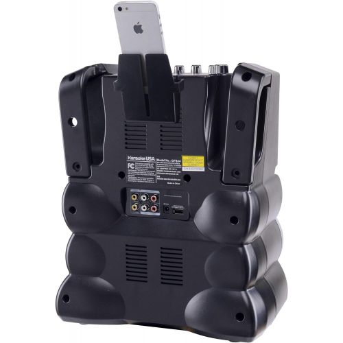  [아마존베스트]Karaoke USA Karaoke System - Portable, Black (GF844)