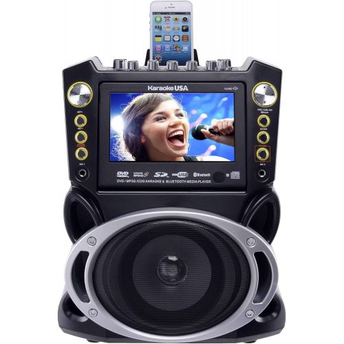  [아마존베스트]Karaoke USA Karaoke System - Portable, Black (GF844)