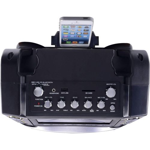  [아마존베스트]Karaoke USA Karaoke System - Portable, Black (GF844)