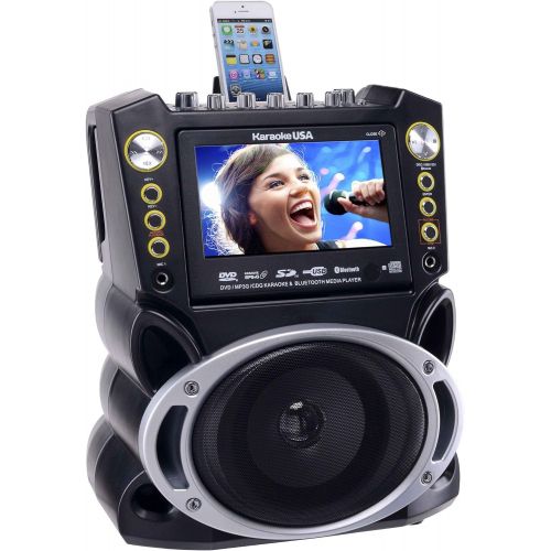  [아마존베스트]Karaoke USA Karaoke System - Portable, Black (GF844)