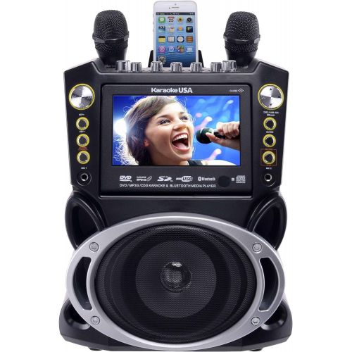  [아마존베스트]Karaoke USA Karaoke System - Portable, Black (GF844)