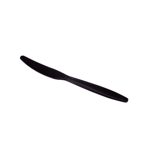  Karat U3521B 7.6 PS Poly-Wrapped Heavy-Weight Disposable Knife, Black (Pack of 1000)