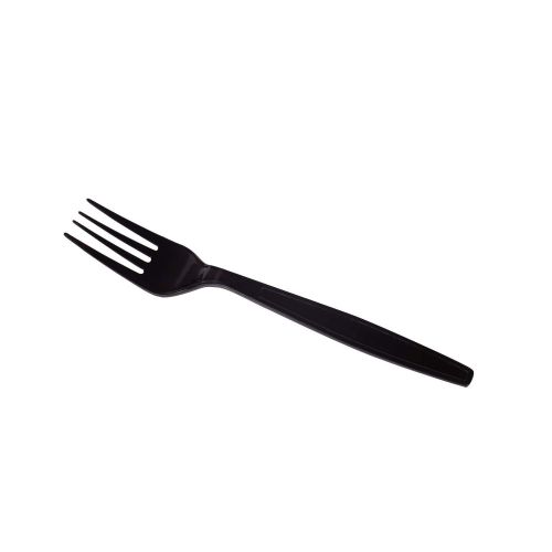  Karat U3020B 7 PS Heavy-Weight Disposable Fork, Black (Pack of 1000)