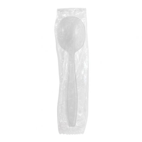  Karat U3532W 5.6 Poly-Wrapped Heavy-Weight Disposable Soup Spoon, White (Pack of 1000)