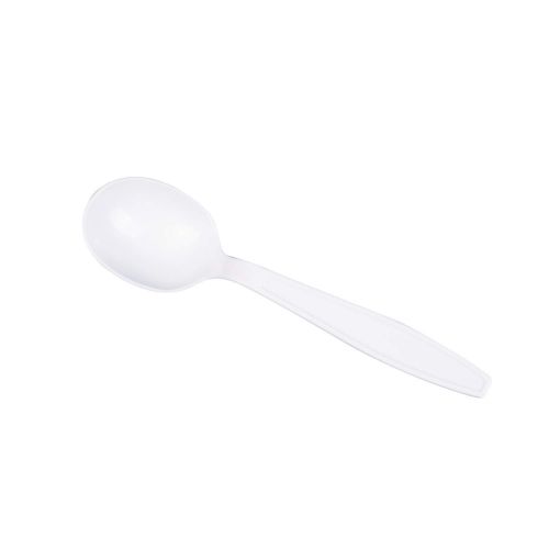  Karat U3532W 5.6 Poly-Wrapped Heavy-Weight Disposable Soup Spoon, White (Pack of 1000)