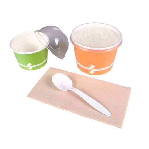  Karat U3532W 5.6 Poly-Wrapped Heavy-Weight Disposable Soup Spoon, White (Pack of 1000)