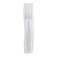 Karat U3530W 7 Poly-Wrapped Heavy-Weight Disposable Fork, White (Pack of 1000)