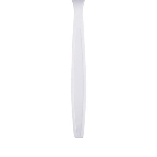  Karat U3530W 7 Poly-Wrapped Heavy-Weight Disposable Fork, White (Pack of 1000)