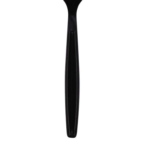  Karat U3530B 7 Poly-Wrapped Heavy-Weight Disposable Fork, Black (Pack of 1000)