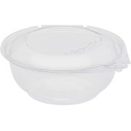 Karat 24oz PET Tamper-Proof Salad Bowls with Dome Lids - Clear, Recyclable, Freezer-Safe Containers (Pack of 240)