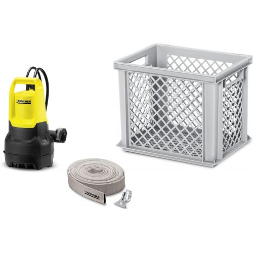  Karcher UEberschwemmung Hochwasser Kit - Tauchpumpe SP 5 Dirt mit 10 Meter Schlauch und Box 1.645-507.0