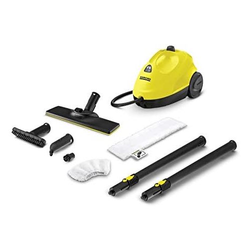  Karcher Dampfreiniger SC 2 EasyFix (Flachenleistung je Tankfuellung: ca. 75 m², Aufheizzeit: 6.5 min, leicht und kompakt, Zubehoeraufbewahrung, Parkposition, flexibles Duesengelenk, w