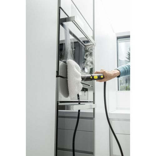  Karcher Dampfreiniger SC 5 EasyFix (Flachenleistung je Tankfuellung: ca. 150 m², Aufheizzeit: 3 min, Zuschaltung von Heisswasser, Tank permanent befuellbar und abnehmbar, Parkposition