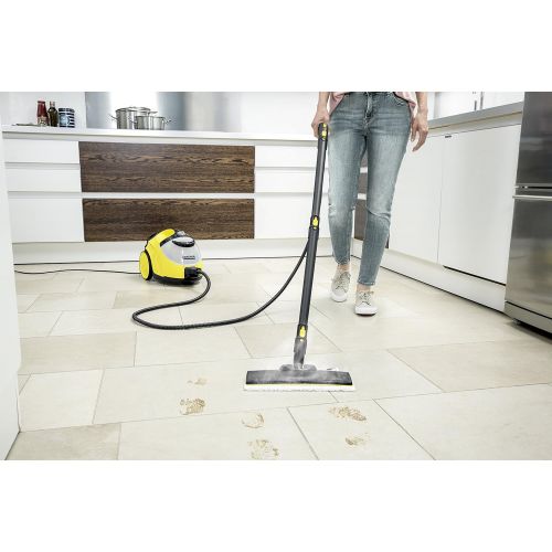  Karcher Dampfreiniger SC 5 EasyFix (Flachenleistung je Tankfuellung: ca. 150 m², Aufheizzeit: 3 min, Zuschaltung von Heisswasser, Tank permanent befuellbar und abnehmbar, Parkposition