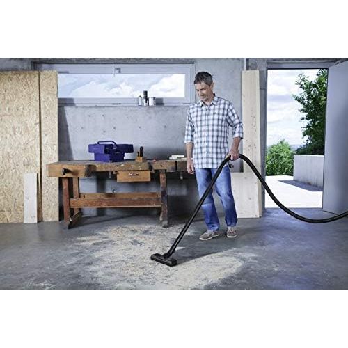  Karcher Mehrzwecksauger WD 5 P Premium (Tatsachliche Saugleistung: 240 Air Watt, Edelstahl-Behaltergroesse: 25 l, Blasfunktion, Steckdose, Saugen von trockenem und nassem Schmutz ohn