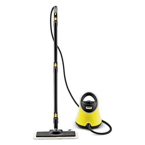  Karcher Dampfreiniger SC 2 Deluxe EasyFix (Flachenleistung je Tankfuellung: ca. 75 m², Aufheizzeit: 6.5 min, leicht und kompakt, LED-Leuchtring, flexibles Duesengelenk, weiteres Zube