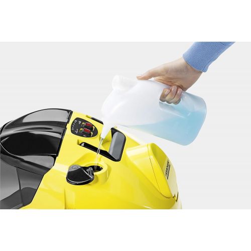  Karcher Dampfsauger SV 7 (Leistung: max. 2200 Watt, Aufheizzeit: 5 min, Dampfen Saugen und Trocknen in einem Arbeitsgang, mehrstufiges Filtersystem, fuer alle Hart- und Teppichboeden