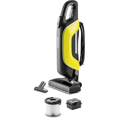  Karcher Kompaktsauger VC 5 inkl. Zubehoer, Boden-Staubsauger beutellos, Reinigungsgerat fuer Treppen, Teppiche & Co., handlich & platzsparend + Karcher 2.863-239.0 Langzeitfilter