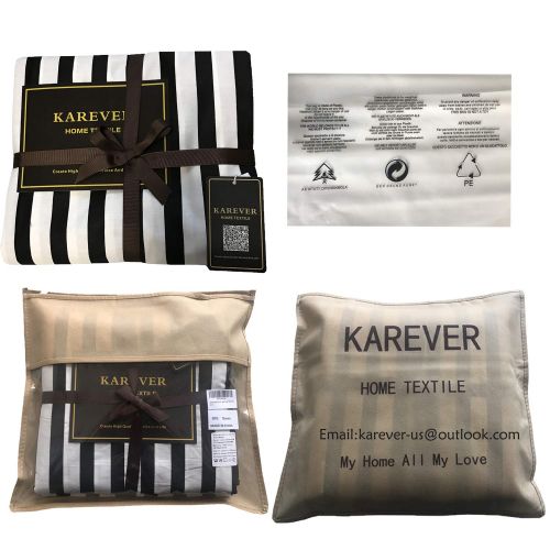  Karever karever Black White Striped Duvet Cover Queen Vertical Ticking Stripe Bedding Full 3 PCs Cotton Comforter Cover Set for Boys Girls