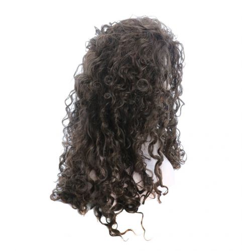  Karlery Womens Fluffy Curly Dark Brown wig Halloween Cosplay Wig Anime Costume Party Wig