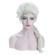 Karlery Adult Womens Long Beige Braided Fashion Wig Halloween Cosplay Wig Costume Party Wig(Beige)