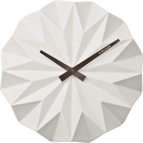  Karlsson Ceramic Origami White Wall Clock - KA5531WH