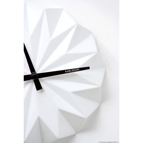  Karlsson Ceramic Origami White Wall Clock - KA5531WH