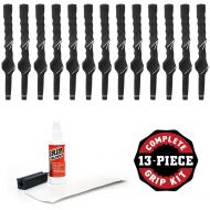 Karma Left Handed Mens Training Grip - 13 piece Golf Grip Kit (with tape, solvent, vise clamp)