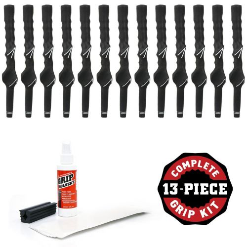 Karma Left Handed Mens Training Grip - 13 piece Golf Grip Kit (with tape, solvent, vise clamp)