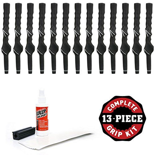  Karma Right Handed Mens Training Grip - 13 Piece Golf Grip Kit (with Tape, Solvent, Vise clamp)