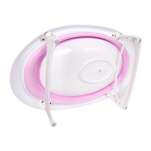  KARMAS PRODUCT Infant EasyStore Comfort Tub Soft Foldable Newborn BathtubLovly Pink for Girl