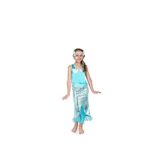  Karnival Costumes Mermaid Costume, Girls Princess Dress Crown, Kids