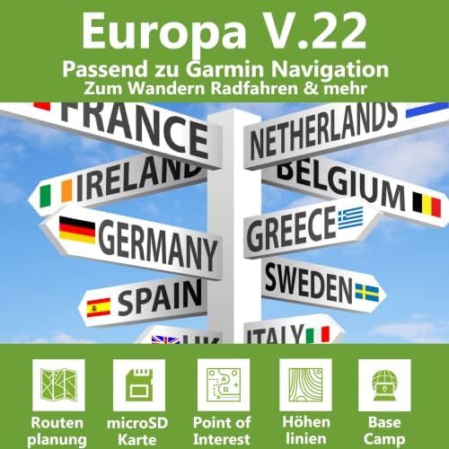  [아마존베스트]Kartenmanufaktur MK Europa V.20 Professional Outdoor Topo Map for Garmin Montana 600, Montana 600t, Montana 610, Montana 610t Camo