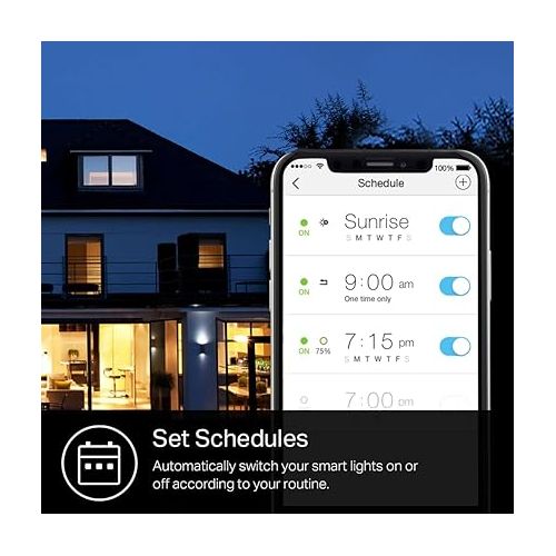  Kasa Smart Light Bulb KL110, LED Wi-Fi smart bulb works with Alexa and Google Home, A19 Dimmable, 2.4Ghz, No Hub Required, 800LM Soft White (2700K), 9W (60W Equivalent)
