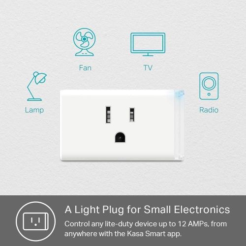  [아마존핫딜][아마존 핫딜] Kasa Smart WiFi Plug Lite by TP-Link (4-Pack) 12 Amp, Reliable Wifi Connection, No Hub Required, Works with Alexa Echo & Google Assistant (HS103P4) - White