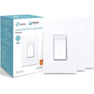 [아마존 핫딜] TP-LINK HS220P3 Kasa Smart WiFi Light Switch (3-Pack), Dimmer by TP-Link - Dim Lighting from Anywhere, Easy In-Wall Installation (Single-Pol Only), Compatible with Alexa and Google