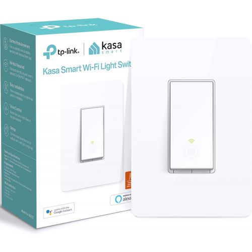  Kasa Smart Light Switch HS200, Single Pole, Needs Neutral Wire, 2.4GHz Wi-Fi Light Switch Works with Alexa and Google Home, UL Certified, No Hub Required , White