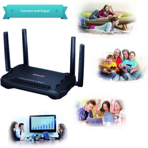  Kasda AC1200 Dual Band Gigabit WiFi Router, Long Range Wireless with High Gain 5dBi Antennas, Easy Setup via Smartphone (KW6516)