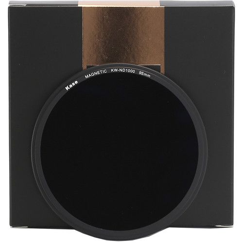  Kase Wolverine Magnetic ND1000 Solid Neutral Density 3.0 Filter with 95mm Lens Adapter Ring (10-Stop)