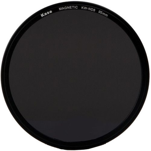  Kase Wolverine Magnetic ND8 Solid Neutral Density 0.9 Filter with 95mm Lens Adapter Ring (3-Stop)