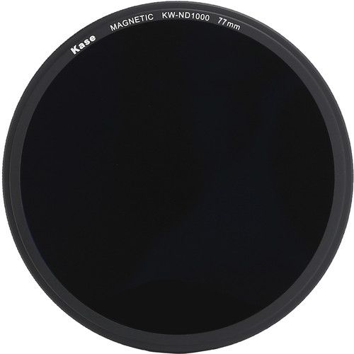  Kase Wolverine Magnetic ND1000 Solid Neutral Density 3.0 Filter with 77mm Lens Adapter Ring (10-Stop)